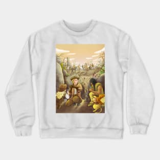 Buffalo Bill And Standing Buffalo Crewneck Sweatshirt